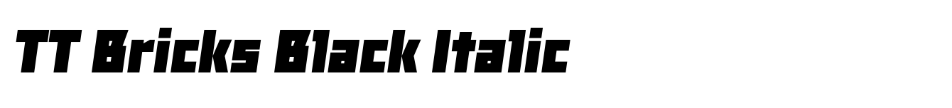 TT Bricks Black Italic